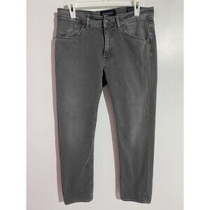 Barmas Jeans Mens 32x26 Gray Dean Slim Fit Designer Jeans Italy Preppy Casual
